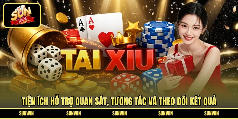 Tiện ích hỗ trợ quan sát, tương tác và theo dõi kết quả